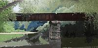 "Mystery Train", oil/canvas